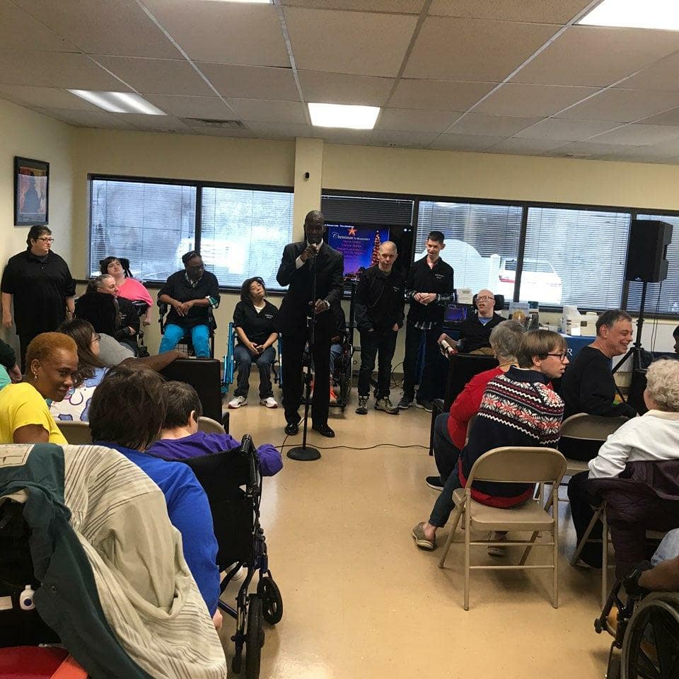 lorenzotbrown's tweet image. United Ability choir singing at our 2019 Christmas Party. What an amazing blessing! #isable #isablecenter