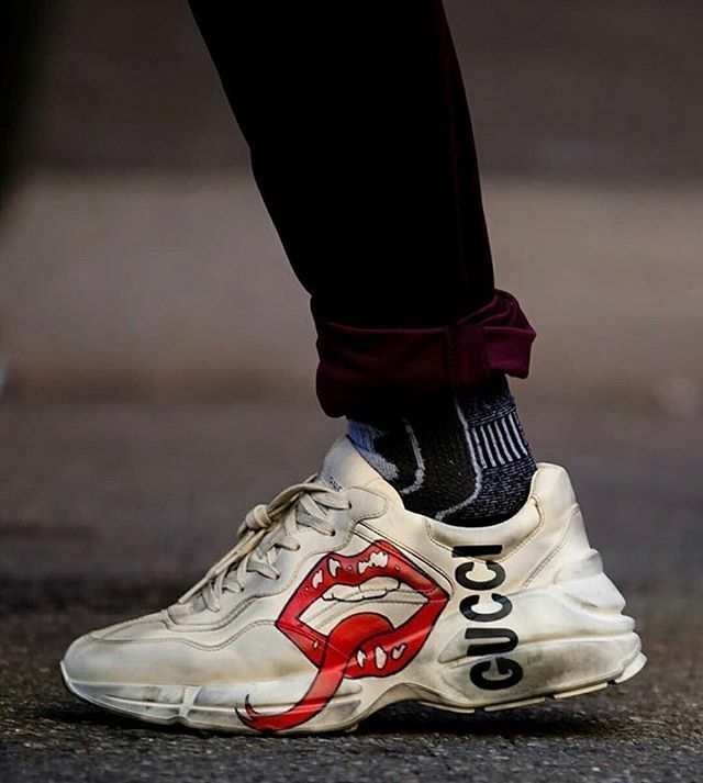 gucci sneakers with mouth