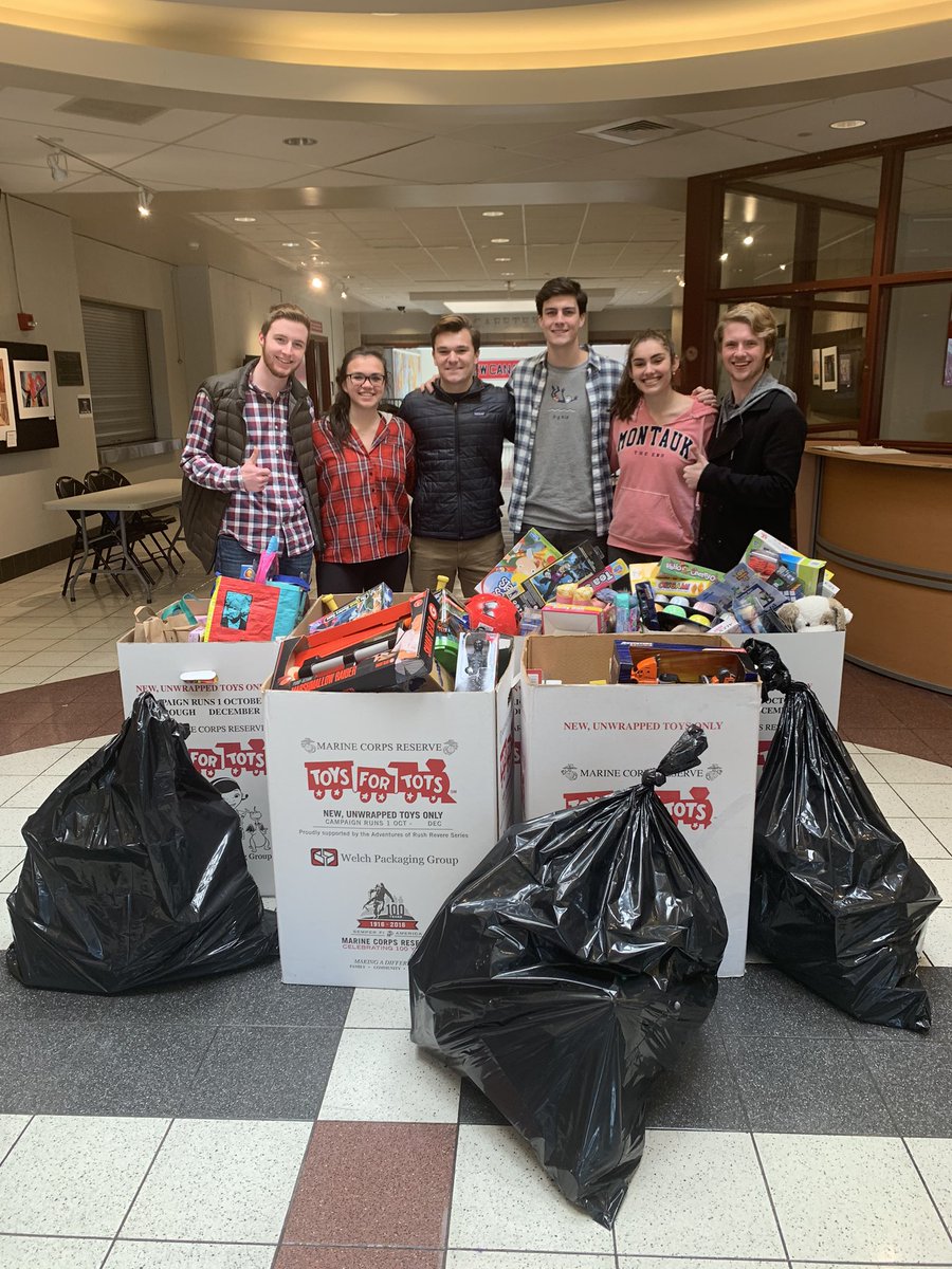 So proud of my Student Coalition students! With help from Charity Links and NCTV, a record number of toys were donated to the Marine Corp Toys For Tots program!