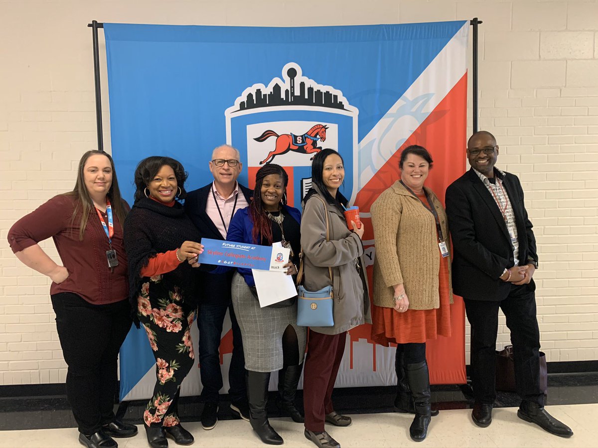 whusheane's tweet photo. @SkylineECHS  is hosting our Recruiting Counselor Luncheon with Lang MS Counselors @DISD_PTECH_ECHS @Skyline_Raiders https://t.co/qzXVouGF5Y
