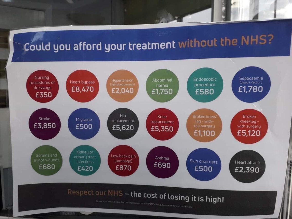Do me one favour. Don’t break your leg. Don’t have a heart attack. Don’t get infected. Don’t trip, fall or jump. Don’t risk anything. Basically my advice is too not ever leave your home. Goodbye NHS you will be missed.

RIP NHS