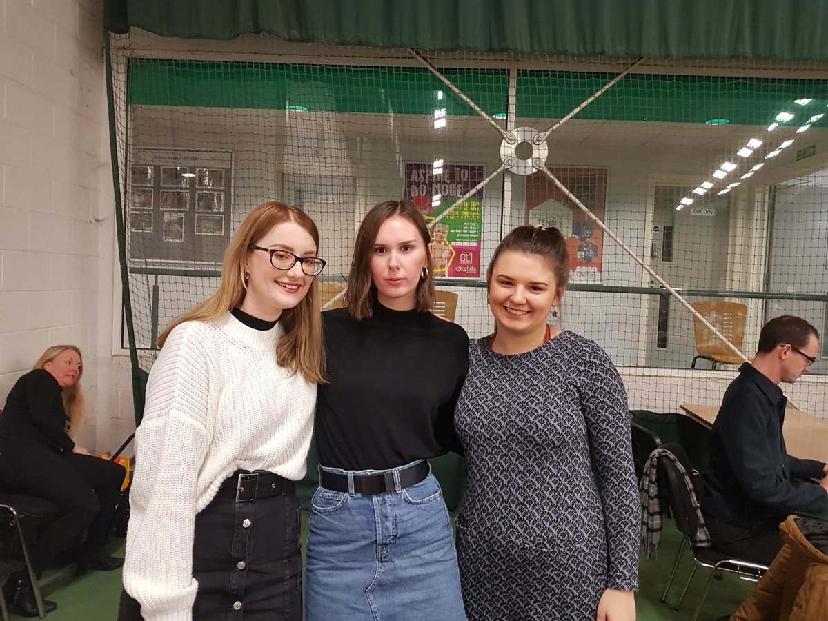 UoGjourno's tweet photo. Here's our lovely team of @Phoebe_Alice @NottPhoebe and @JonesMalin covering the Gloucester count for #bjtcvote2019 https://t.co/Ee1RNA714x