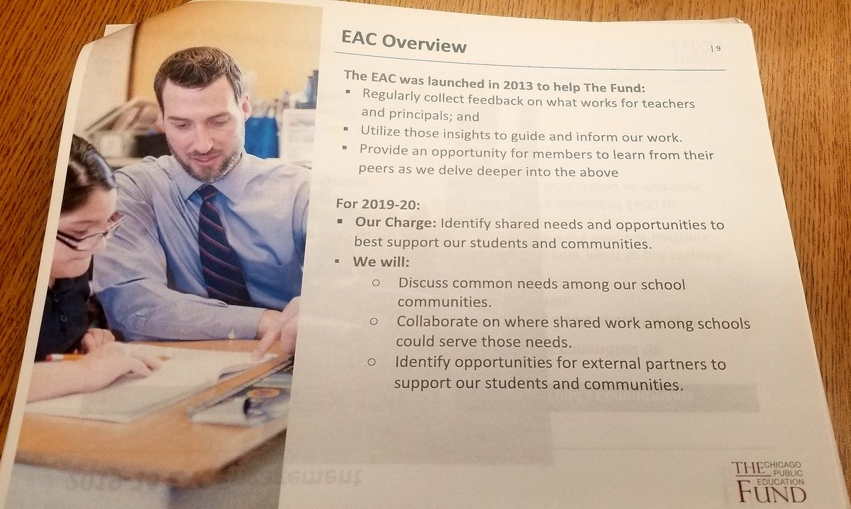 NorthGrandHS's tweet image. Principal Feltes is honored and excited to serve on the 2019-20 Educator Advisory Committee for @TheFundChicago! Thank you! #hoothoot #equity #solutionsbased @northgrandhs @ChiPubSchools