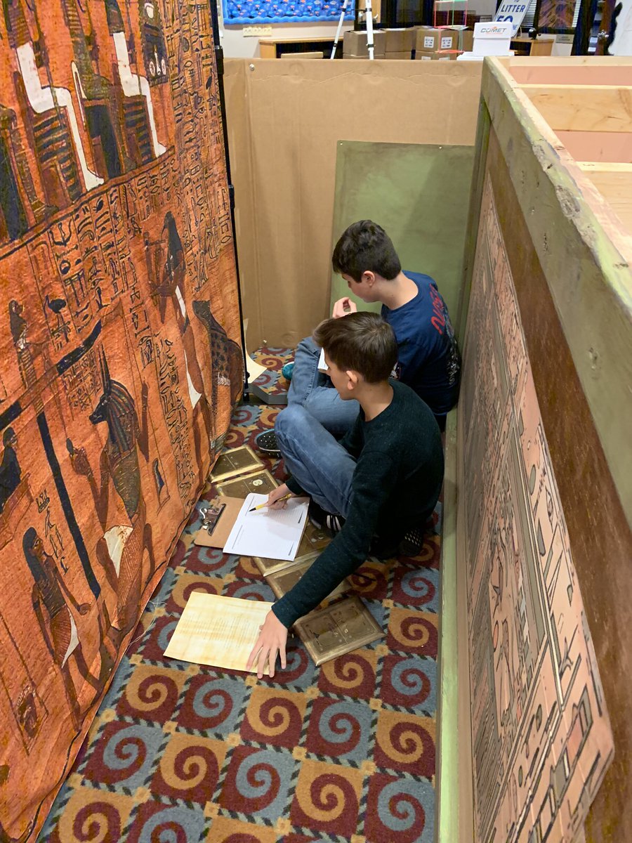 KnightsCCMS's tweet photo. The Knights were working hard all week in the Egyptian Tomb.  Keep it up and finish the week strong!  #CCMS #ccmsKnightLife #FalconPride https://t.co/Noxni0xDxf