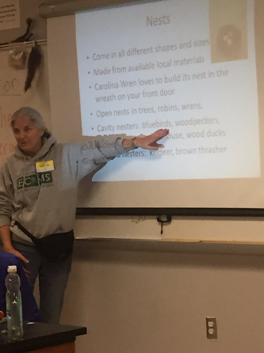 MsNewman_Math's tweet photo. Learning how to identify birds from the wonderful Dr. Powell #ECSM #clubs #wildlife #gameonIMPS https://t.co/J7qnnv8pPS