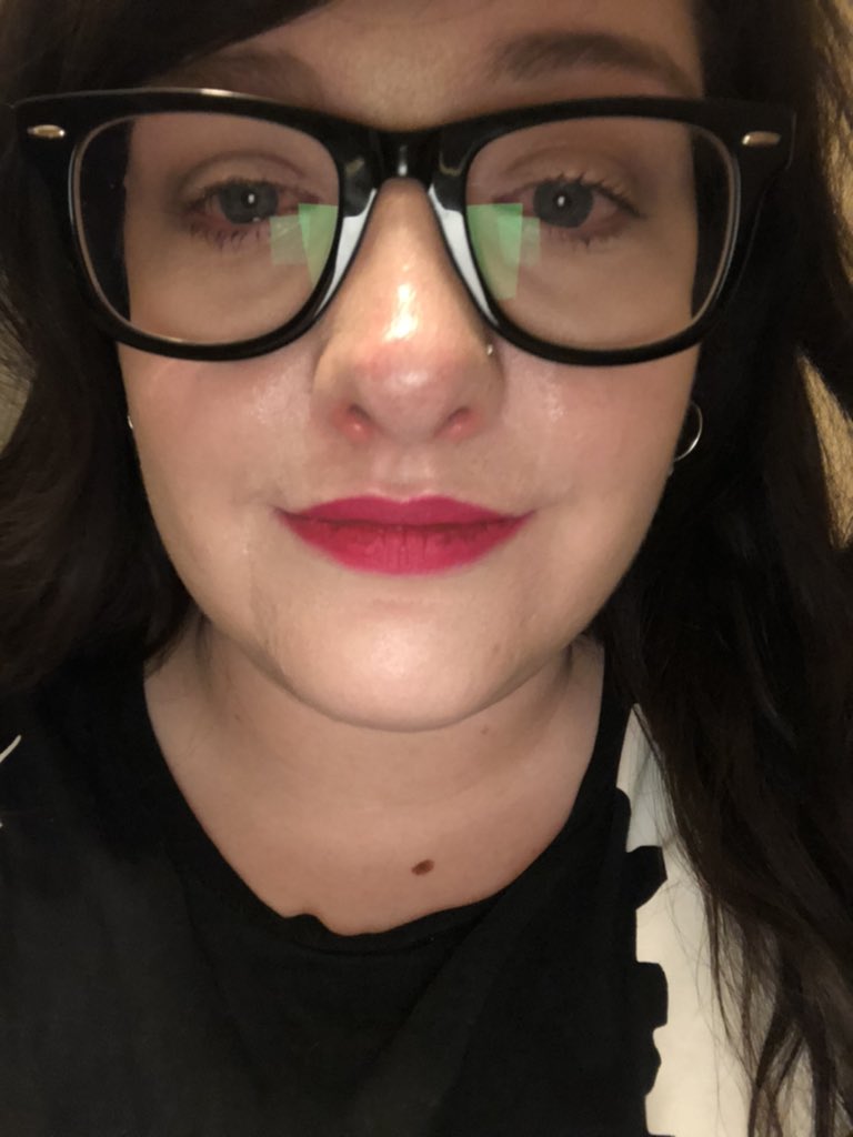 Selfie of Sarah crying