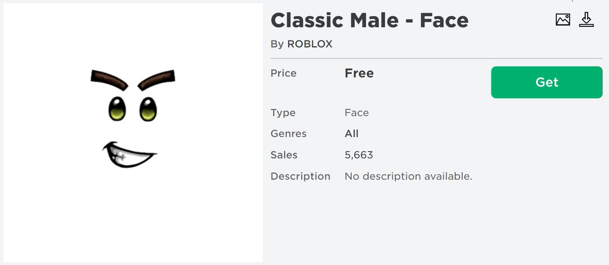 Lord Cowcow On Twitter I Think That Roblox Now Is Considering This As The Classic Roblox Face Judging By The Name And Where It Comes From These Come With The Only Blocky - what is the old roblox name