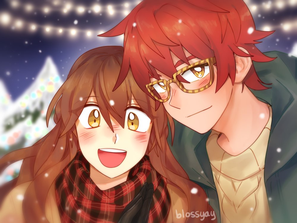 the holidays are much better with you #mysticmessenger.