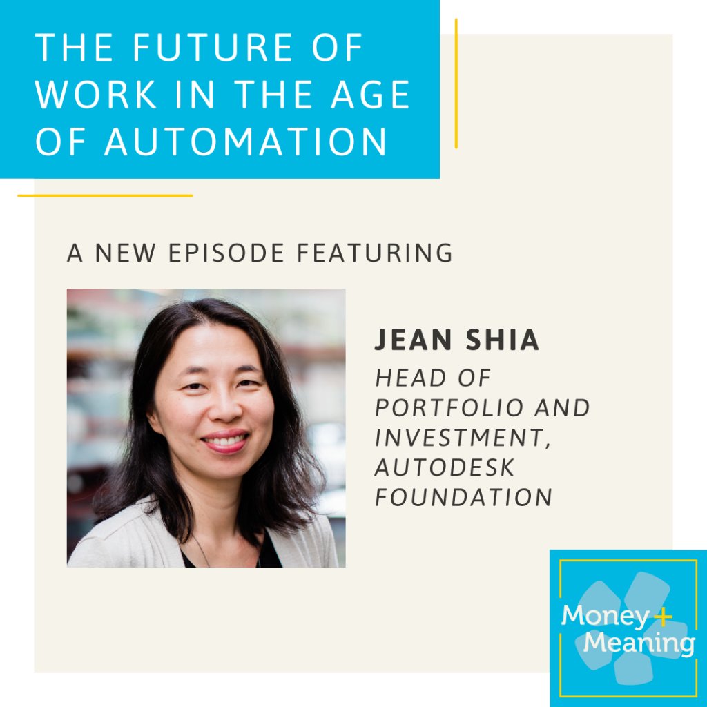 AutodeskFdn's tweet photo. Hear from @autodesk's Jean Shia on The Future of Work: Impact Investors on Workforce Development Solutions for the Age of Automation | #SOCAP19 https://t.co/KM3Wl34SbR https://t.co/OiK7RRt7Sz
