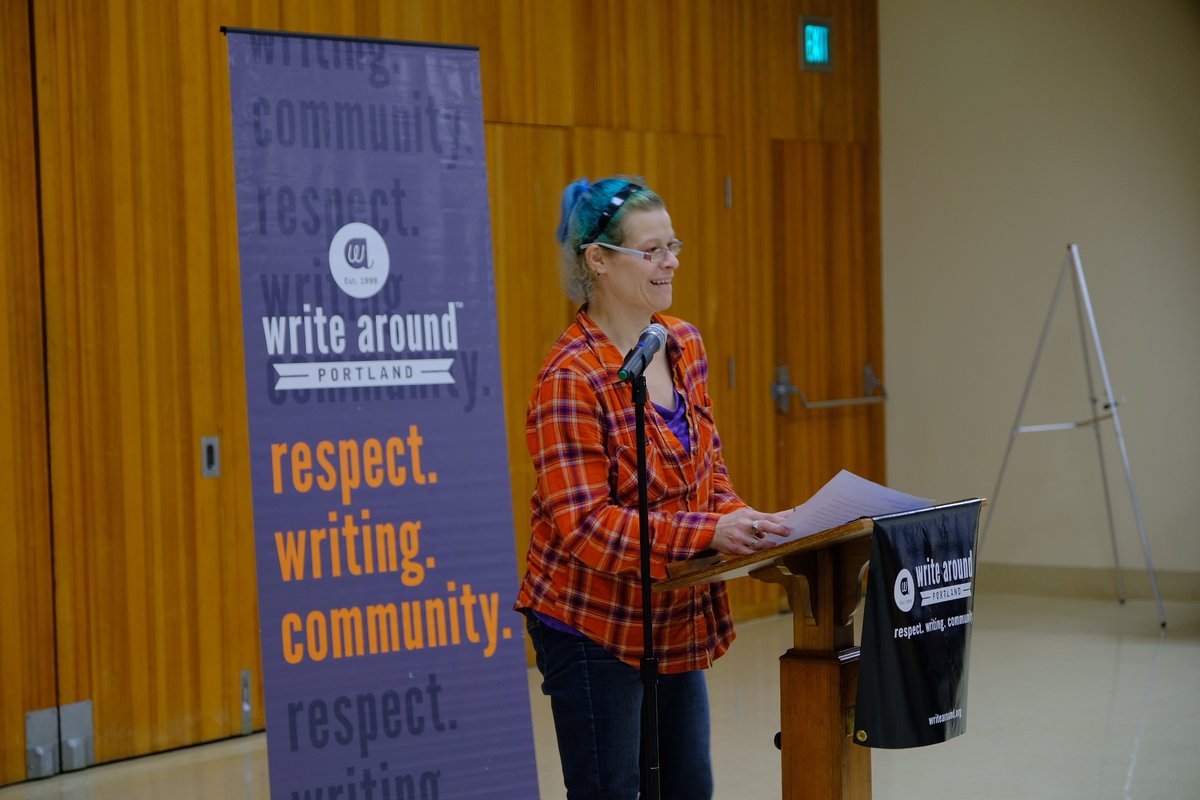 writearoundpdx's tweet photo. We're looking forward to hearing our writers read their published work tonight at Taborspace! Join us and help us celebrate 20 years of #RespectWritingCommunity! https://t.co/dMkNIRPDNU https://t.co/6qr7VjRPlX
