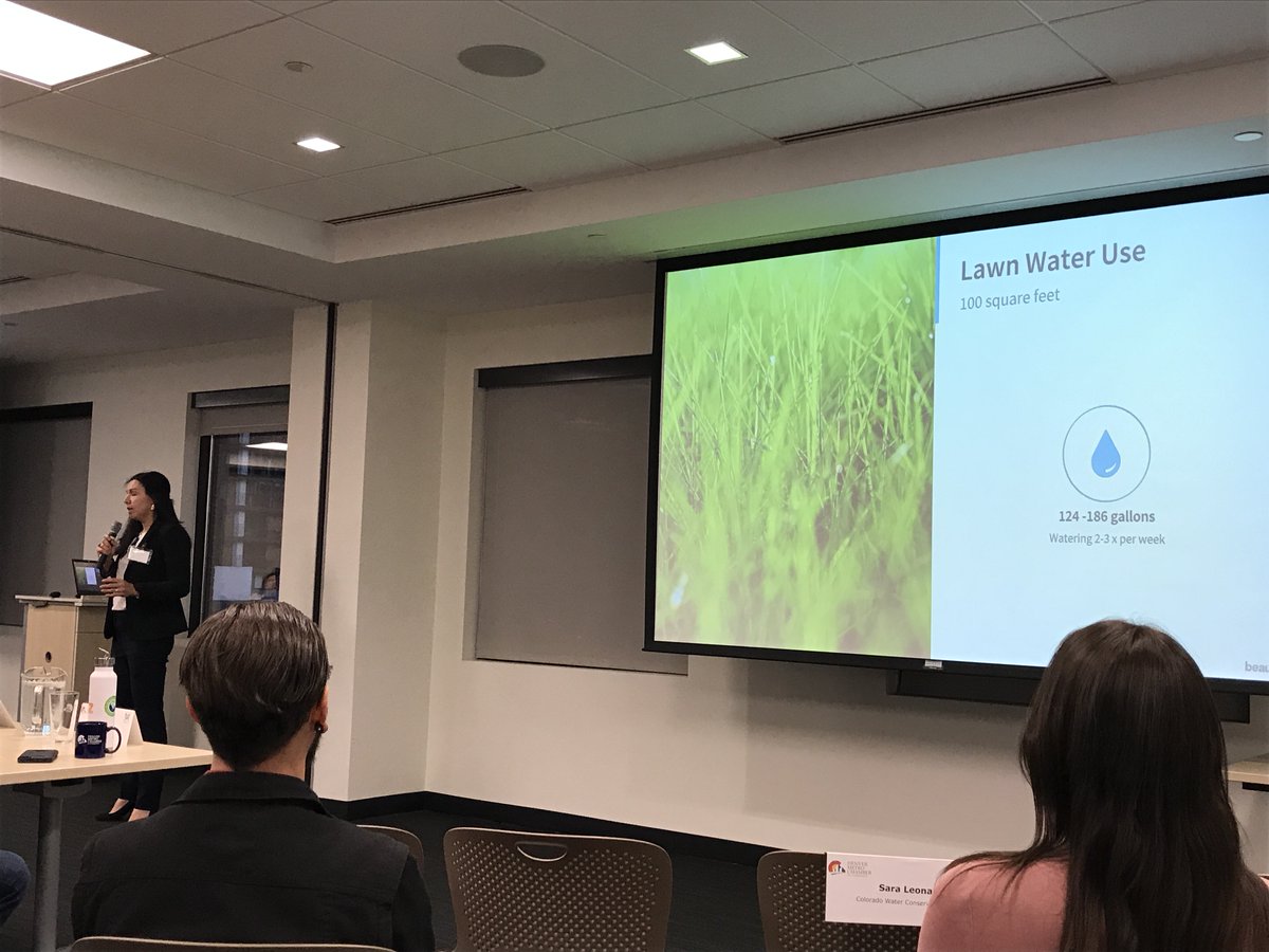 SBA_Colorado's tweet photo. Hearing now from Jessica Thrasher of the Headwaters Institute during the #trouttank event focusing on Rain Garden Kits that use existing rainwater and native planets to the Rockies and high plains ... hmmm ... 🤔 #smallbiz @denversbdc @DenChamber https://t.co/0dzINI1m07