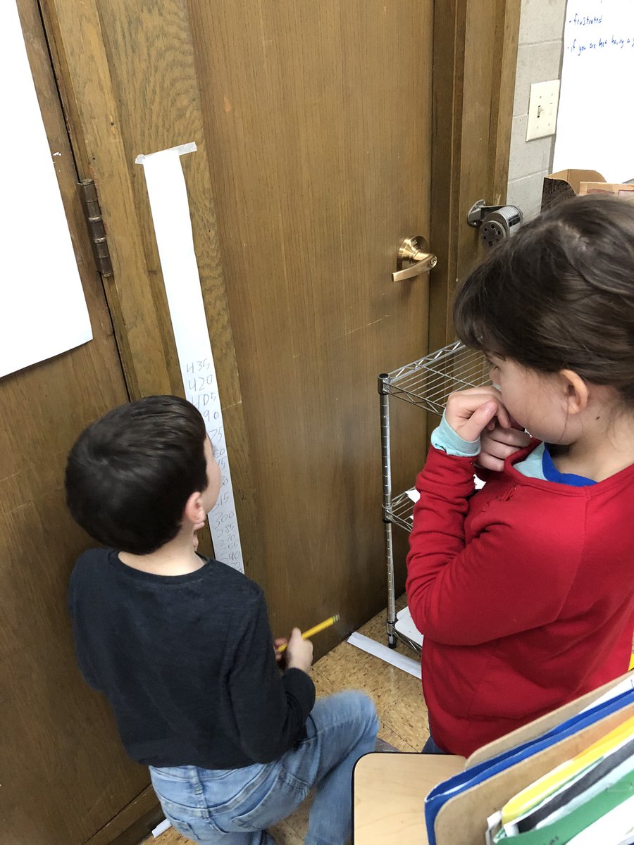 Check out our multiple towers! Students worked to count by numbers such as 14 and notice what happened on the 10th and 20th multiple.