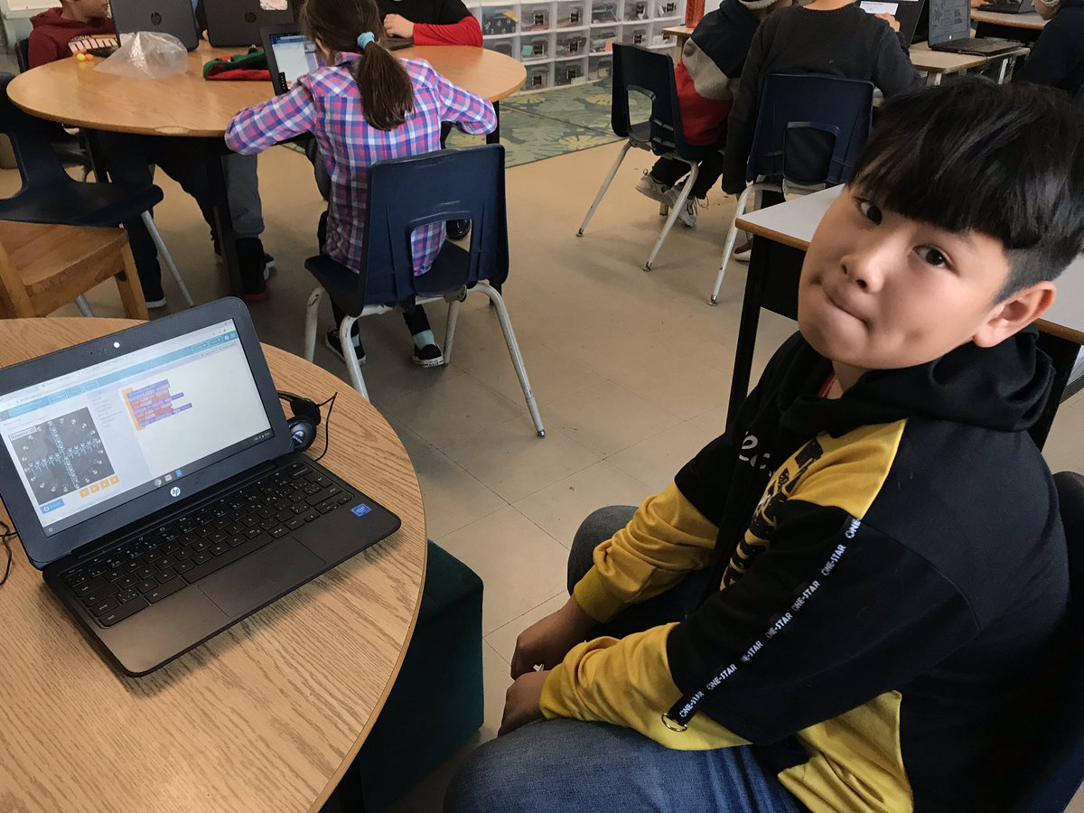 MrsGourlay's tweet photo. The room was full of music and dancing this morning with @hourofcode #DanceParty @Beth_Graham7 @WmountElem #HourOfCodeNS #Wmount1920 https://t.co/SXRtkK51ek