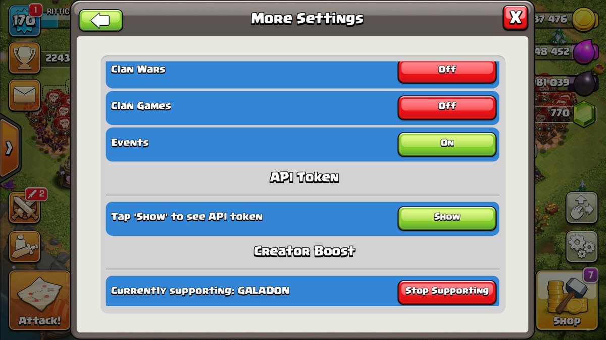 Rittick24's tweet image. Supporting My fav Clash-youtuber from Day 1!
#ClashOfClans #UseCodeGaladon