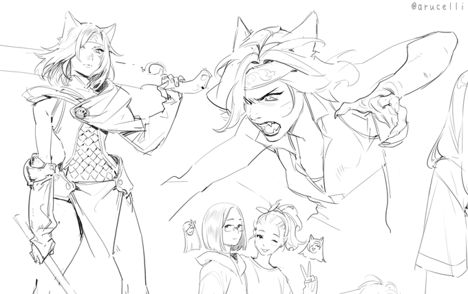 it's been so long since i've drawn my own OCs lmao 
