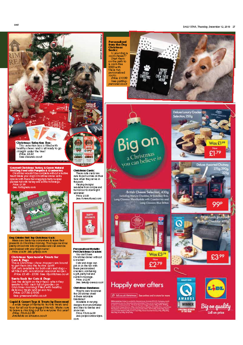 On the search for the perfect gift for your pet? Then look no further...

Pick up a copy of today's <a href="/dailystar/">Daily Star</a> for your ultimate pet gift guide!