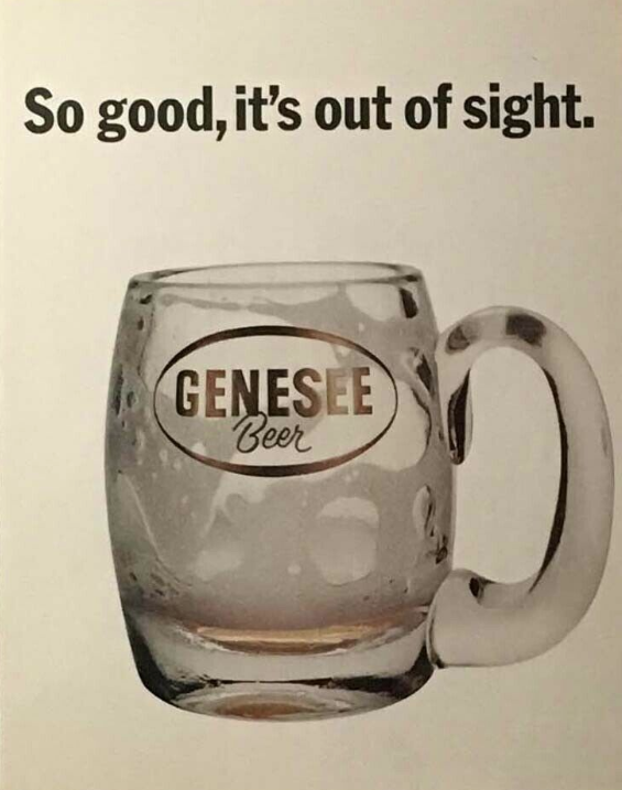 GeneseeBrewery's tweet photo. Can't say when, exactly, this old print ad ran, but it holds up. #tbt https://t.co/M7yxWIAsju