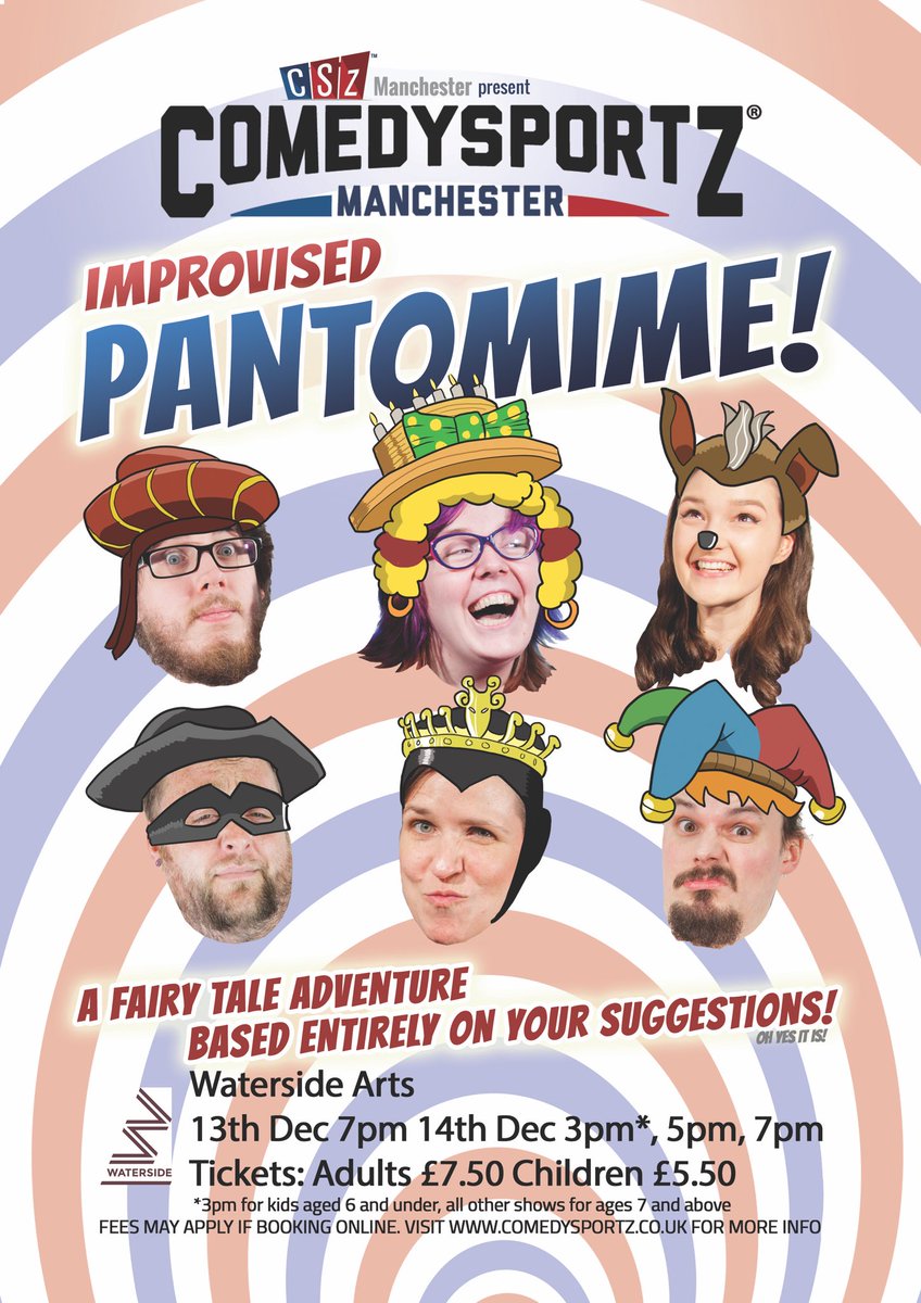 Who’s going to the @ComedySportz_UK improv panto this weekend?