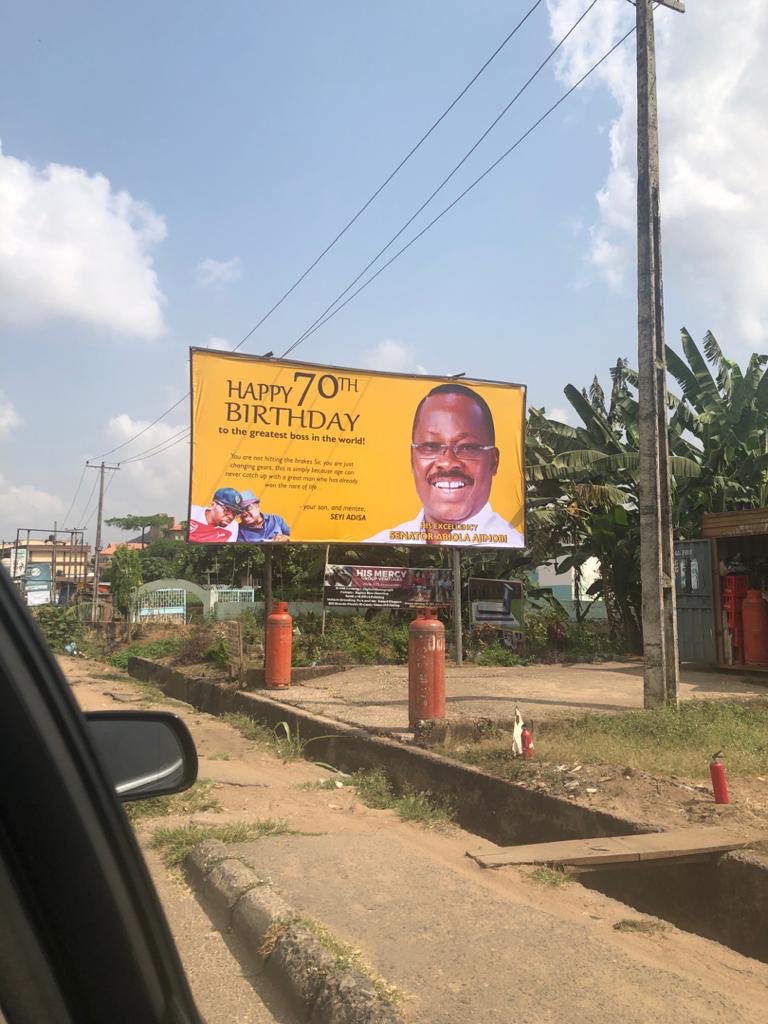RajiDraj's tweet photo. Senator Abiola Adeyemi Ajimobi @AAAjimobi’s 70th birthday activities and events. Happy birthday to the architect of modern Oyo state. https://t.co/dK3QnxVjpc