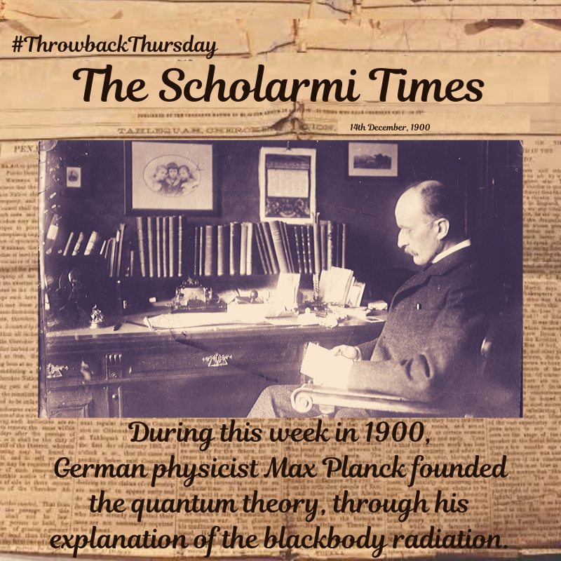 scholarmi's tweet photo. #Throwbackthursday Check out the most interesting events that took place during this week in #science, #politics &amp; #exploration

#tbt #ScholarmiTimes #Scholarmi #history #facts #trivia #thursday #jeudi #jueves #FelizJueves  
#physics #indianhistory #germany #india #southpole https://t.co/tRcPJ19RQE