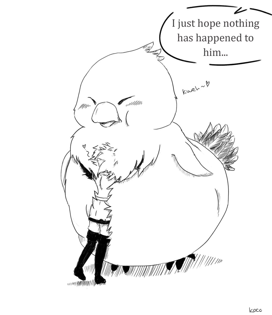 I loved the #ffxiv collaboration. Prom desperately needed to cuddle Chunkobo, so I did this lil comic.
#ffxv #prompto #chocobo #chunkobo