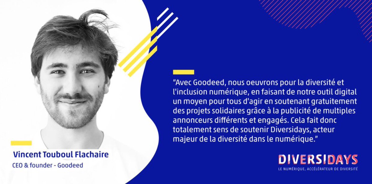 TomSalviejo's tweet photo. .@damiendouani appelle @touboulv fondateur de @Goodeed à monter sur scène pour une annonce un peu spéciale 
#gooded
Ou comment utiliser la pub pour faire des dons à des associations #diversidays https://t.co/12qwS7LXsh