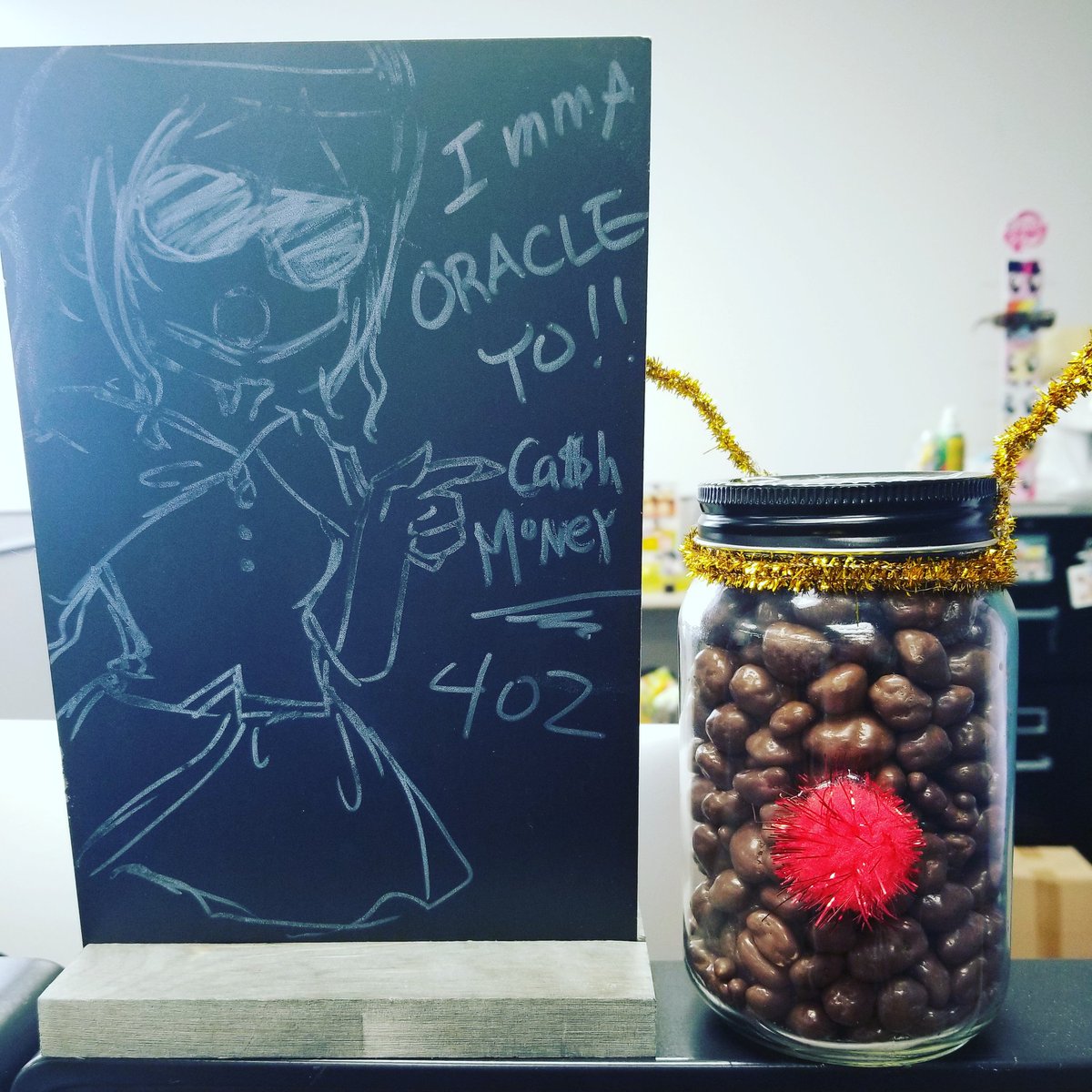 Tachiik's tweet photo. I guessed the EXACT number of reindeer poop!!! CASH MONEY YO!!!! Mama san has oracle powers! #poopcounting #oraclepowers https://t.co/5ThtAF2QcD
