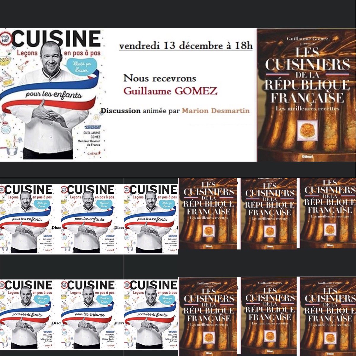 ggomez_chef's tweet photo. Rendez-vous demain soir à 18h à la #terrassegutemberg dans le 12ème pour une rencontre autour du livre des Cuisiniers de la République Française. #lescuisiniersdelarepubliquefrancaise #terrassegutemberg #chefelysee #chefconnected #guillaumegomezpageofficielle https://t.co/EMOUjmn9dl