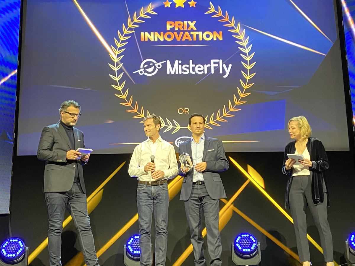 Matthieu Vermot remet le prix Innovation à <a href="/MisterFly_fr/">MisterFly 🌴☀️</a> 🔥