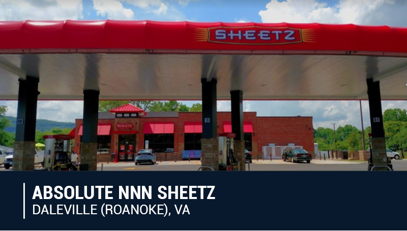 calkain's tweet photo. 15-Yr Sheetz Ground Lease | 5.10% CAP in Roanoke, VA | Built 2019 at Hard Signalized Corner - https://t.co/lrSlo1myq0 https://t.co/2AW09MiLt0