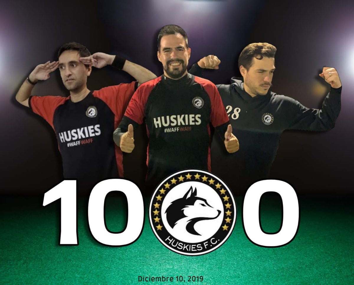 huskies_fc's tweet photo. 📣❗1️⃣0️⃣0️⃣0️⃣ ⚽️🥅🎯 Durante el partido del martes en la Liga Sporti, se alcanzó la cifra en conjunto de 1,000 goles entre: @Raul_Gallegos (366), @derwikbaker (329) y @jcuellar08 (307). 

Ellos integran el #Top3 del ránking histórico. ¡Felicidades! #WaffWaff 
Credits: @andycandys https://t.co/l4Wf4Xe83C