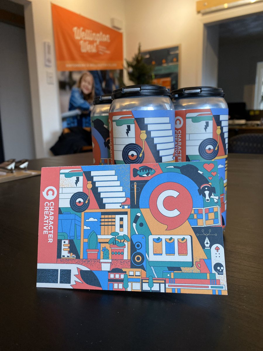 Yum! Thanks so much to our design agency <a href="/GetCharacter/">Character Creative</a> Creative for brightening up our Thursday afternoon with the festive gift of BEER!!! Thanks Jamie, Sage, and Katie for making us look good all year long!!