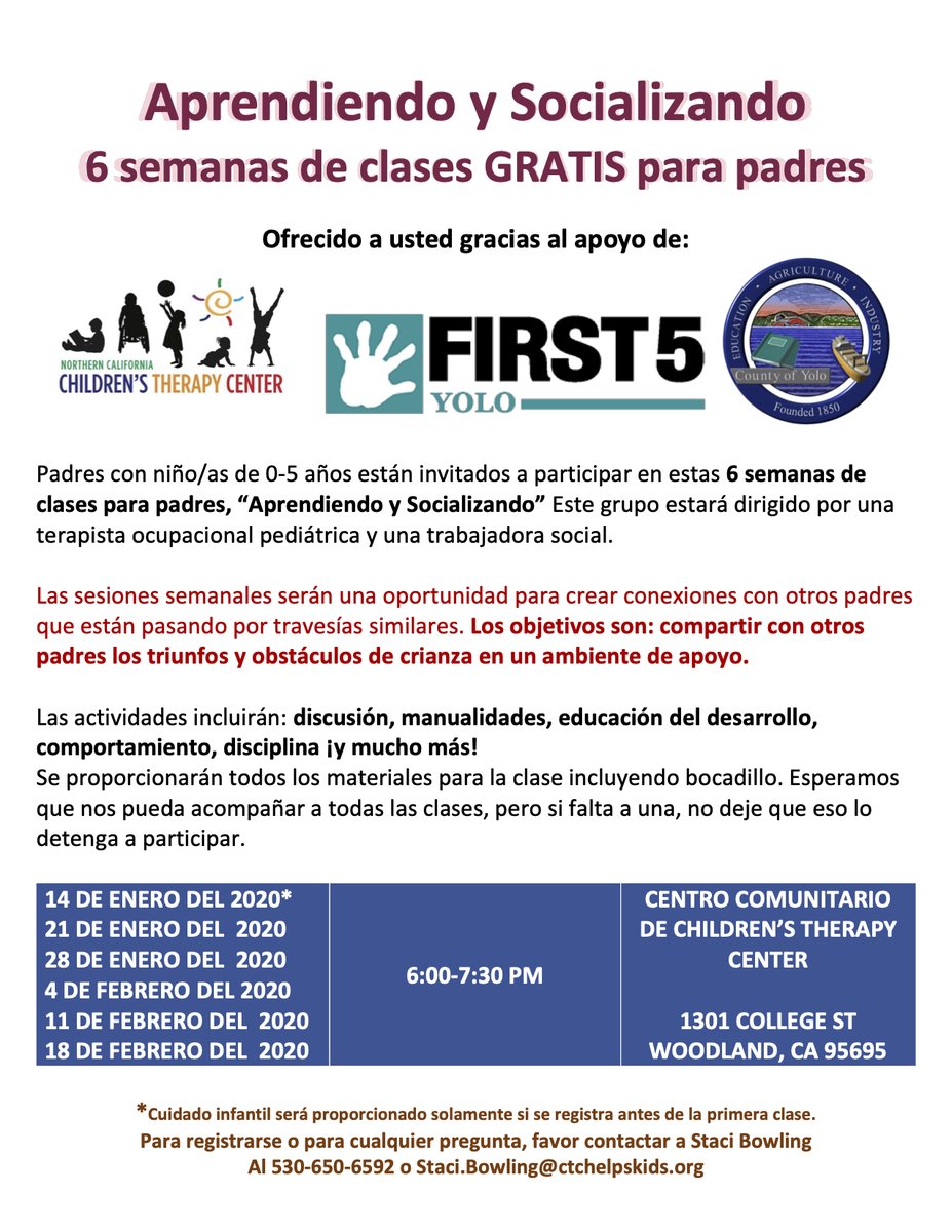 In January, parents with children aged 0-5 are invited to a free 6 week Social Parenting and Learning Series. See below for details.