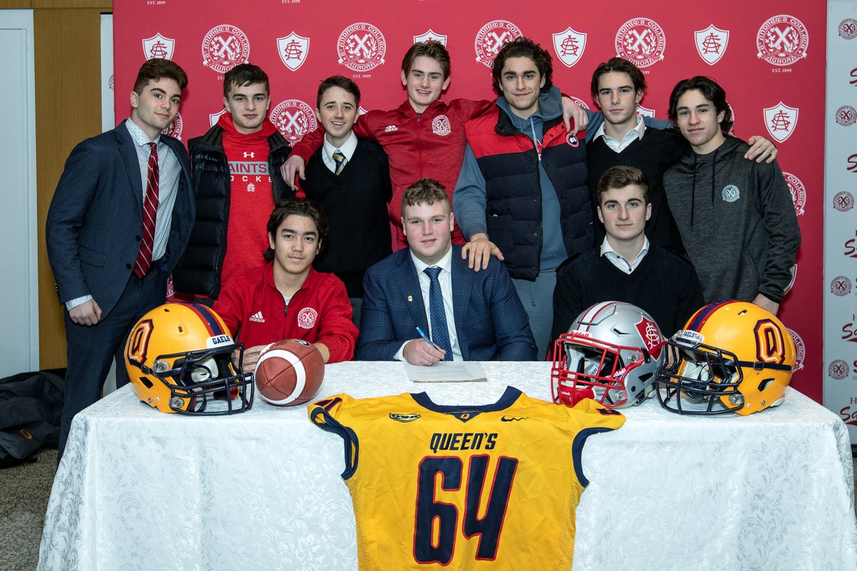 Congratulations to Brendan Dilworth, who signed his Letter of Intent with Queen's University. #boysofSAC #SACathletics