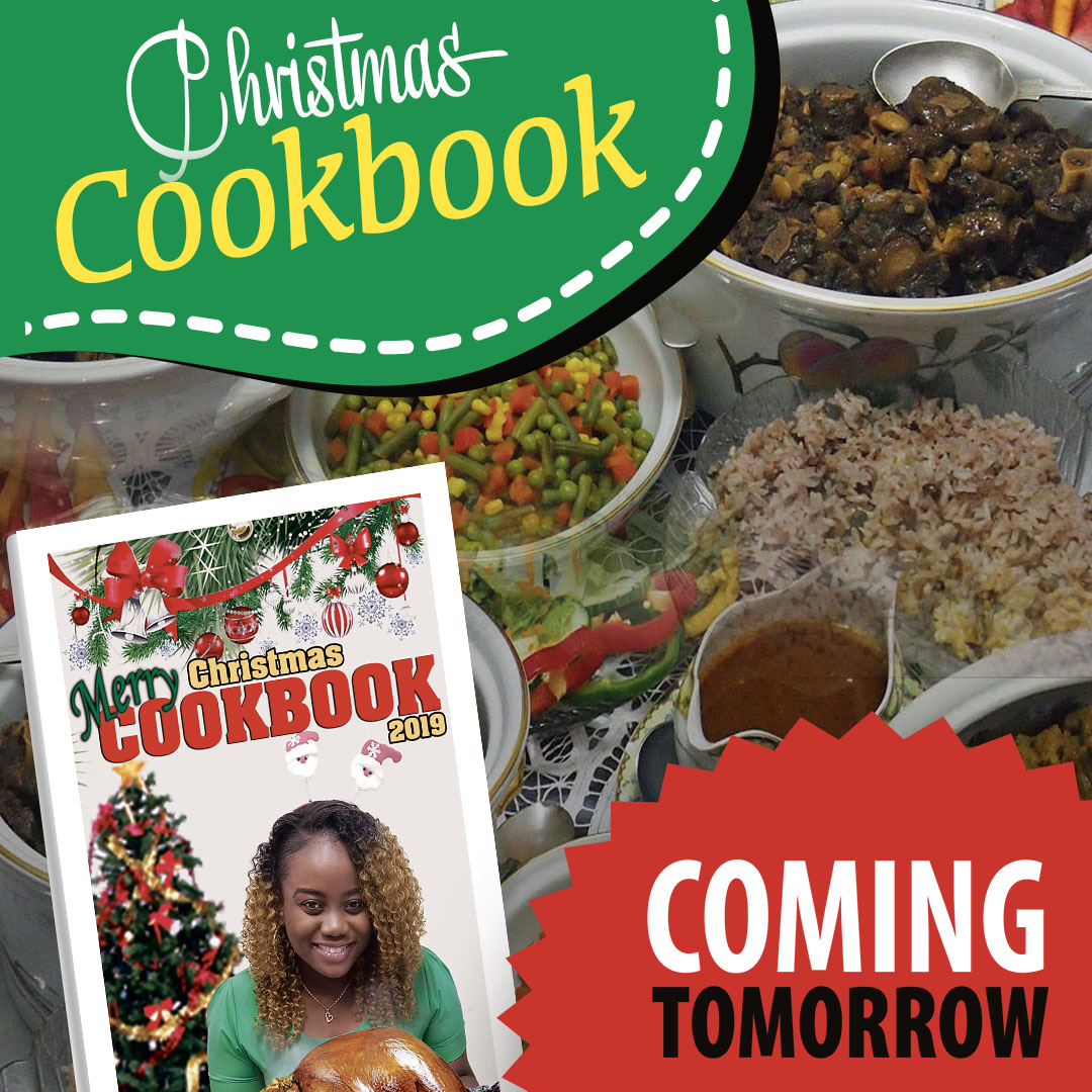 JamaicaGleaner's tweet photo. Celebrate this Christmas with friends, family and festive Jamaican recipes! With many scrumptious meals to choose from, and easy-to-follow steps using affordable ingredients, be sure to grab yourself a copy of tomorrow's Gleaner for our free Christmas Cookbook! #Christmascookbook https://t.co/1erVho5dk5
