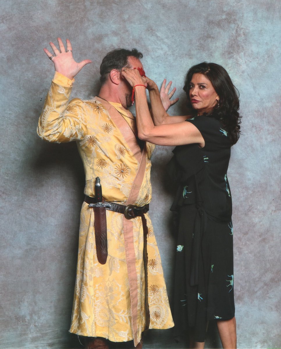 Chucklaz's tweet photo. “God save us all from good-looking men”
-C Avasarala 
#oberyneyemash #oberynmartell #dorne #unbowedunbentunbroken #gameofthrones #cosplay #asongoficeandfire #theexpanse  #screamingfirehawks  #chrisjenavasarala https://t.co/p05pJQgarJ