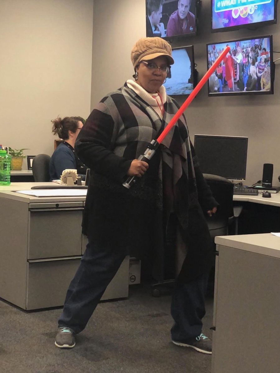 TVSandra's tweet photo. I stay ready. #SlayerForLife #NotAllHeroesWearACape #NewsProducer https://t.co/MN6OAuQCHP
