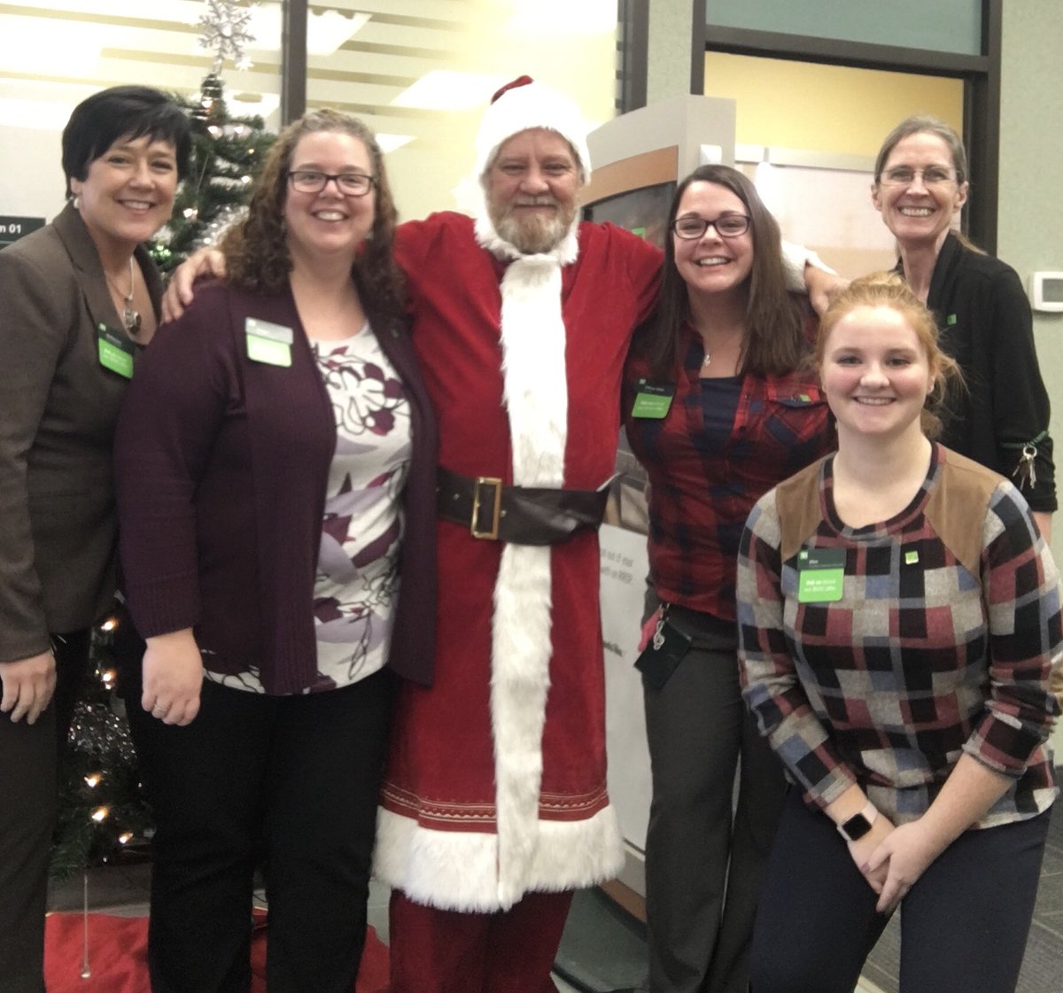 Santa came to our branch today ... he is very happy with our service and even brought us cookies!!! 🎄🎅