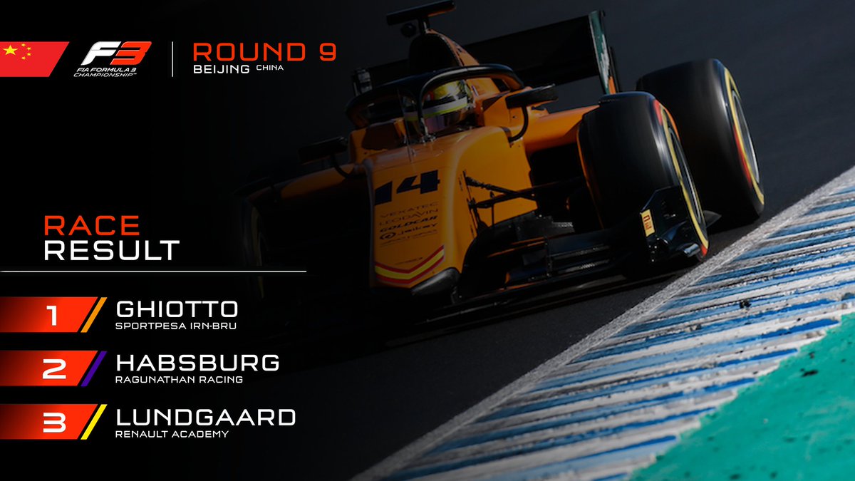 UnofficialF3's tweet photo. 👑A New Champion 👑
Ghiotto wins at Beijing to make it 3 from 3 to an excellent end of the year for @irnbruF1
#F3 #BeijingGP🇨🇳#UF3 https://t.co/j6iITtI3tC