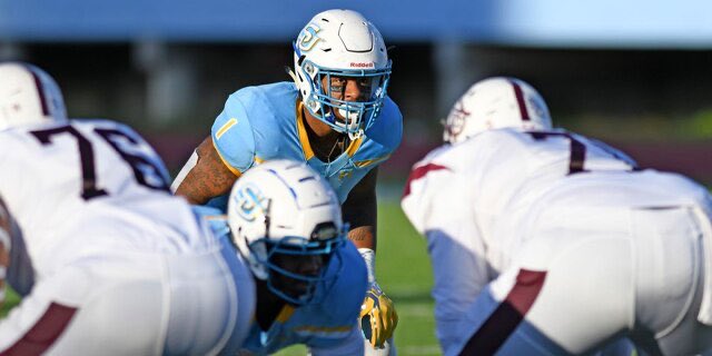 clunkins's tweet photo. Jaguar Nation it’s been a pleasure over these last couple of years💯💯 My goal was to leave a mark and I feel as though I did 🙏🏽
#1 signing out #lunk signing out 

Graduated college with honors✅
Debt Free✅
All-Conference Linebacker ✅
233 career tackles, 8.5 sacks✅ https://t.co/jdM1uMQTIV