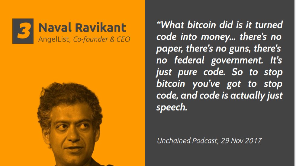 3/ The Angel Philosopher (a.k.a  @naval ) has been offering some of the most insightful commentary on bitcoin since 2013. As an early investor in Uber, twitter and producthunt, Ravikant has exposure to bitcoin through Metastable Capital.