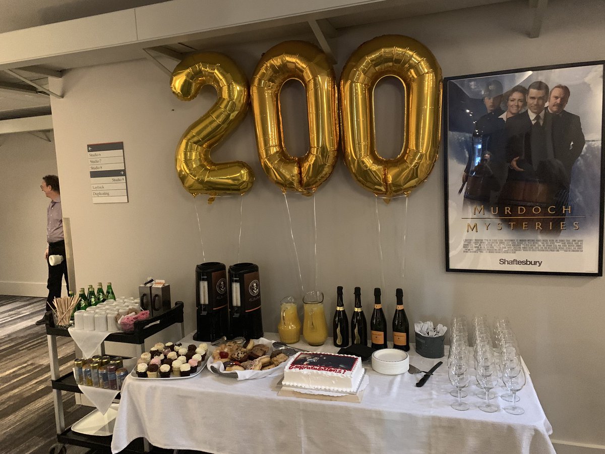 robertcarli's tweet image. Congrats to everyone who helped us get to today, the 200th mix and playback  of @CBCMurdoch.  200 episodes in the can. @ShaftesburyTV @Technicolor. That’s a lot of mysteries solved.