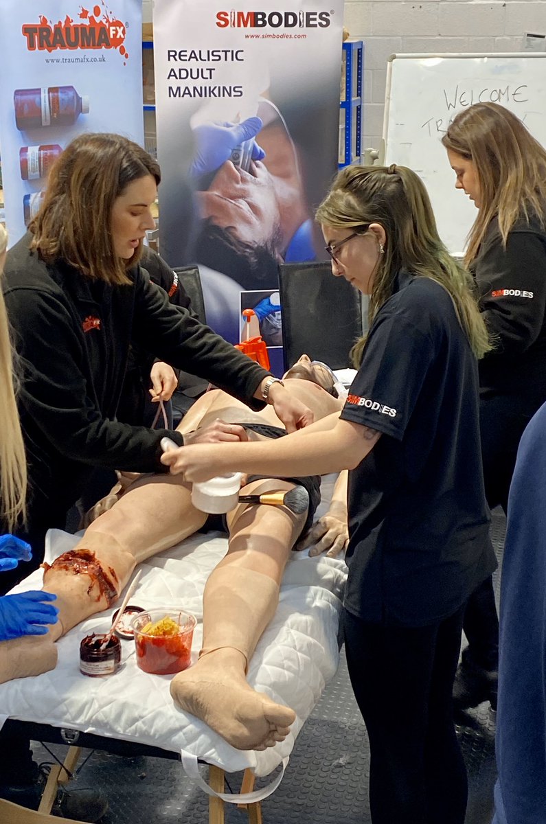 SIMBODIES's tweet photo. Fantastic few days delivering our annual Trauma FX Ltd and #SIMBODIES product and services practical familiarity team training. #traumafxsimbodies 
#teamtfx #teambuliding #innovation #simulation #medical #simbodies #medicaltraining #teamwork @SIMBODIESglobal https://t.co/PwNGYjeiwZ