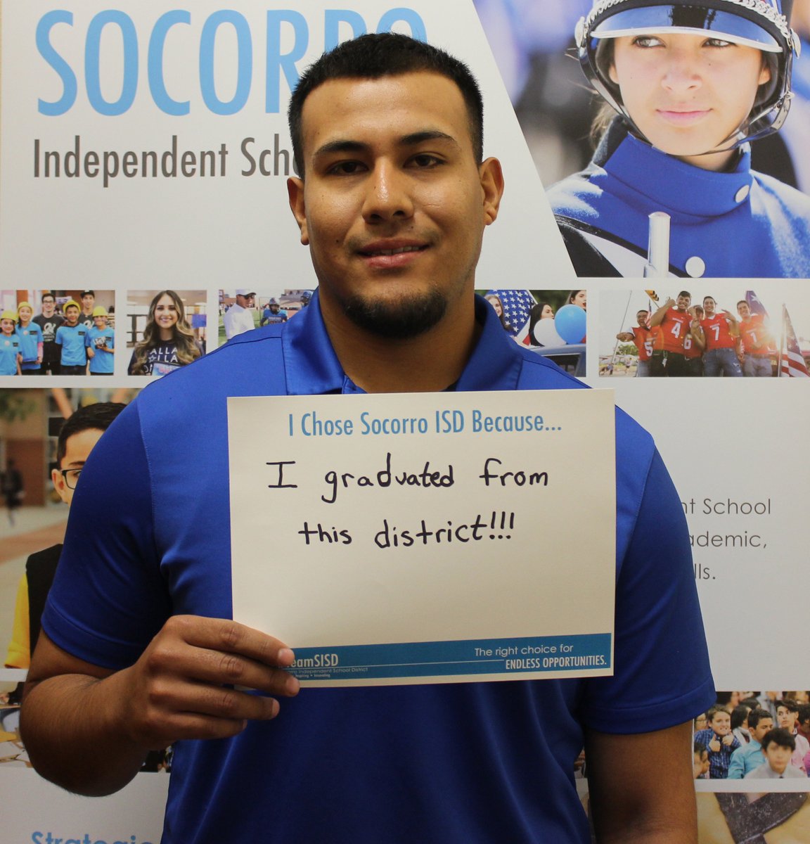 sisd_hr's tweet photo. #TeamSISD is proud to announce Benjamin Castro as a Physical Education Teacher at @LChavez_ES. Welcome to Socorro ISD! Congratulations! https://t.co/twPBgf4qgt