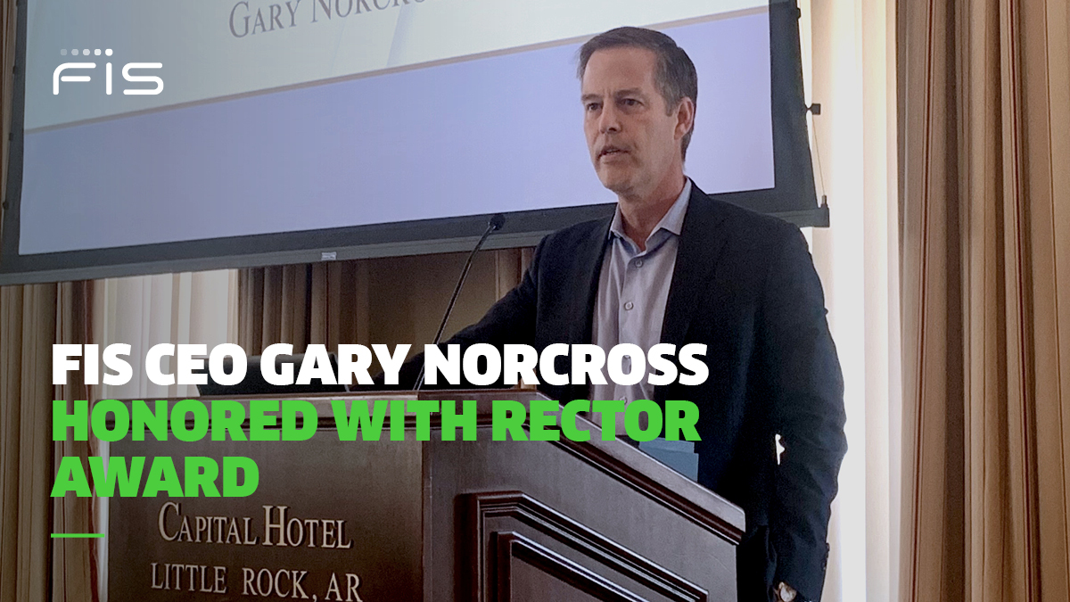 Congratulations to FIS CEO <a href="/Gary_Norcross/">Gary Norcross</a> for receiving the 2019 Rector Award! Fifty for the Future recognized Norcross for his vision and leadership in establishing the <a href="/VentureCenter/">The Venture Center</a>’s FIS FinTech Accelerator. Read more: okt.to/Lr8mKJ