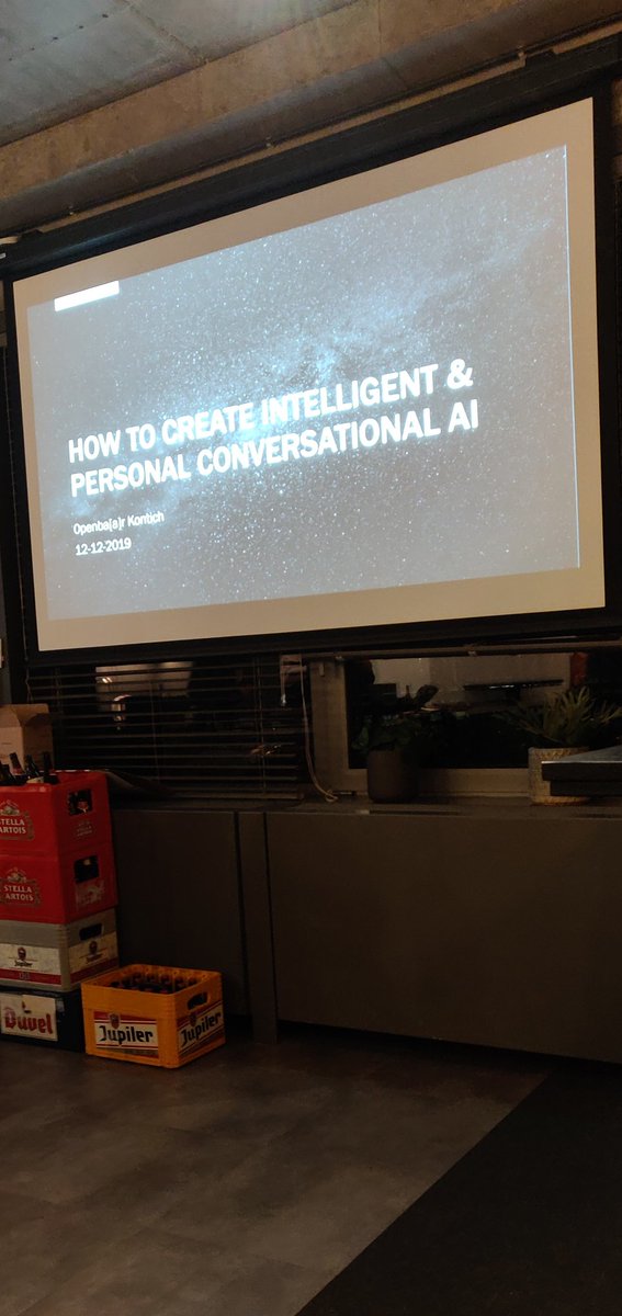 MatthiasVd94's tweet photo. Interessante sessie bij Openba(a)r in Kontich over hoe een E-Commerce platform geïntegreerd wordt en waar hierbij rekening dient gehouden te worden. Het bedrijf Artini gaf daarna meer uitleg over hoe algoritmes achter een chatbot (AI) worden bedacht. #thomasmore #itfactory https://t.co/QIZE2X1vR7