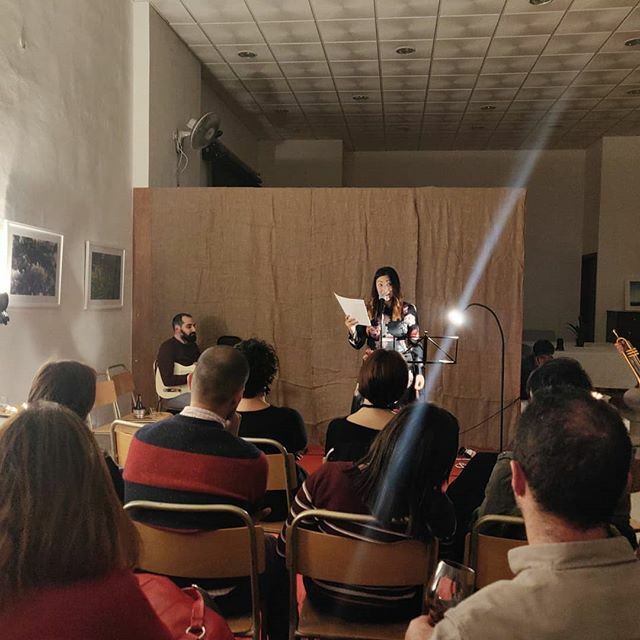 StudioSolipsis's tweet photo. @leanneellul reading her latest work @sssolipsis 
#literature #malta #studiosolipsis #readings https://t.co/NKeql0ykEy https://t.co/ShMguCqZTc