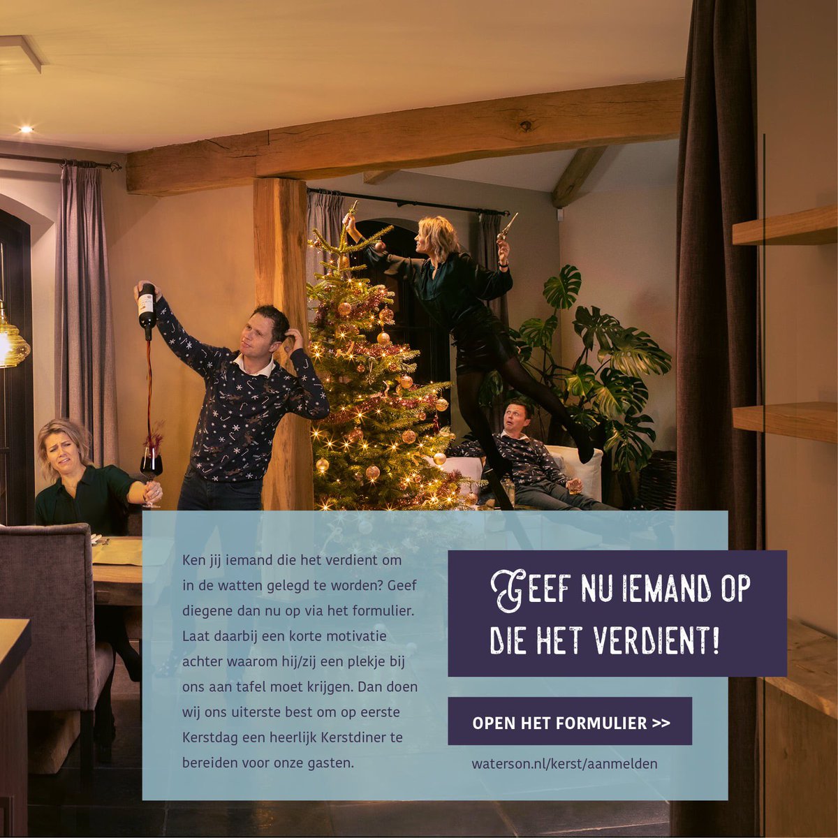WatersonBv's tweet photo. Wie schuift er bij ons aan tijdens het #kerstdiner? Geef nu iemand op die het verdient! #aandacht #kerst #westland

Ga voor meer informatie naar onderstaande link:
https://t.co/BQYc1uX1H5 https://t.co/zSq7HSchhg