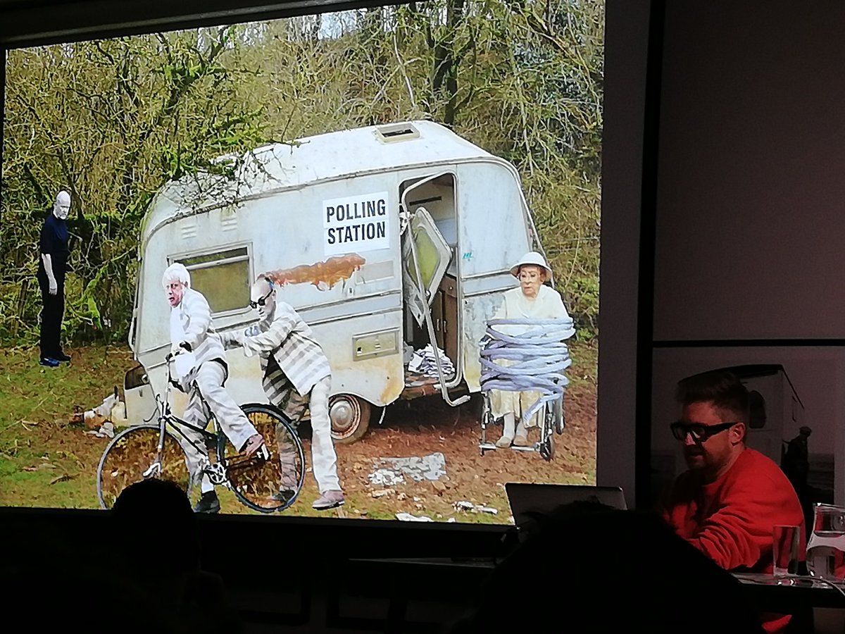 Marielan51's tweet photo. It's ok, because #everythingsgoingtobealright according to @Coldwar_Steve at @martinparrfdn tonight! 🌧️ https://t.co/YkvpGTviLv