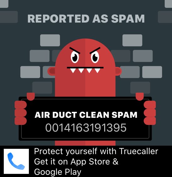 Truecaller saved me from this spammer! Get protected now: truecaller.com #SpamShame